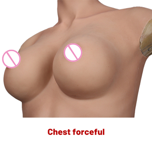 Female Fake Boobs Whole <b>Body</b> <b>Suit</b> Breast Forms With Head Huge Boob for Men Transvestite Crossdresser Drag Queen - Product Image 6