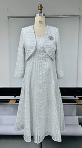 Ensemble jupe et veste Yuhong élégant vintage deux pièces <span class=keywords><strong>pour</strong></span> femme, taille plus, style boutique, avec ceinture, idéal <span class=keywords><strong>pour</strong></span> l'église et les événements formels - Product Image 3