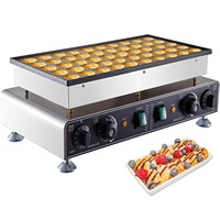 Machine à mini-crêpes et gaufres commerciale, double tension, 50 à 300 ° C, Convient aux bars à collations et aux cafés