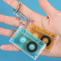 Музыкальный брелок KeenBox Music Lover Mini NFC: настраиваемый, из переработанных материалов, в виде кассеты, виниловой пластинки, KPOP CD, футляр для проигрывателя