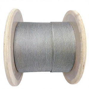 สายเคเบิลเหล็กชุบสังกะสีแบบกำหนดเองได้ 6x7+IWS ขนาด 1 มม. ผลิตตามมาตรฐาน AiSi สามารถเชื่อมและดัดงอได้ มีตัวเลือกความยาว - Product Image 3