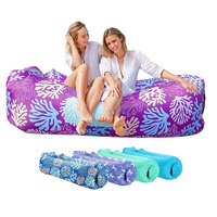 Canapé-lit gonflable, en tissu, Portable, pliable, pour adultes, étanche, canapé de jardin, plage, sac de couchage