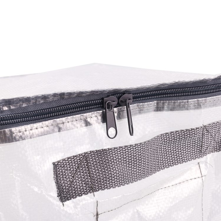 Heavy Thick Customizing Transparent Clear PP Woven Storage Moving Bag double zipper waterproof