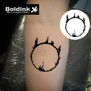 Tatouage au stylo Boldink personnalisé, réaliste, effet flamme, imperméable, longue durée (2 semaines), encre Jagua Juice - Product Image 3