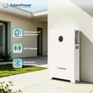 แบตเตอรี่ลิเธียม Solara Power 14.34KWH แบบติดตั้งบนพื้น IP65 แบตเตอรี่ลิเธียม 51.2v 280ah 48v lifepo4 สำหรับระบบโซลาร์เซลล์ - Product Image 3