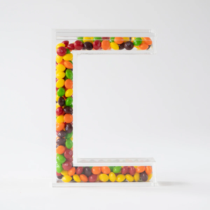 Caja de dulces con letras rellenables acrílicas de tamaño personalizado transparente de Yageli China Factory - Product Image 2