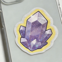 Vinilo Adhesivo Personalizado con Purpurina, Lámina de Cristal, Diseño de Dibujos Animados, Recortado, Resistente a Arañazos, Impermeable, para Decorar Teléfonos y Laptops