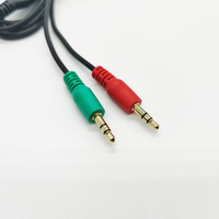 High Quality 2.5mm Stereo Jack Plug Adapter Power Male AV AUX Audio Cable 3.5mm splitter Cable