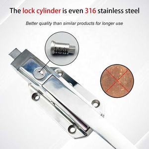 SUS316 1178 Industrieller Nockenhebel-Sicherheitsverschluss mit Innenfreigabe-Griff Kühllagertürschloss Beidhändig Verwendbar - Product Image 4