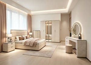 Ensemble royal turc pour adultes, commodes sur mesure de taille king, 6 tiroirs, meubles de <span class=keywords><strong>chambre</strong></span> à coucher modernes de luxe en <span class=keywords><strong>bois</strong></span> pour lit double - Product Image 2