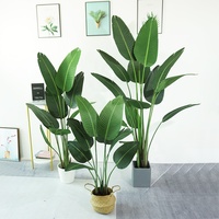 Palmier banane de voyage détachable de 160 cm, en plastique, oiseau du paradis, arbre pour la décoration de la maison et du jardin, vente en gros