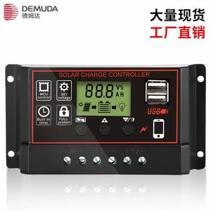 ตัวควบคุมการชาร์จพลังงานแสงอาทิตย์อัตโนมัติ PWM 60A/50A/40A/30A/20A/10A 12V/24V 150V ได้รับการรับรองมาตรฐาน CE พร้อมหน้าจอ LCD และพอร์ต USB คู่ 5V <span class=keywords><strong>3A</strong></span> สำหรับแบตเตอรี่ตะกั่ว - Product Image 4