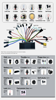 Kit de conversion de vélo électrique à roue arrière avec moteur sans engrenage sans balais 1500W 2000W 3000W, écran LCD, batterie au lithium pour vélos électriques de 20 à 29 pouces