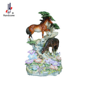 Offre Spéciale 12 pouces sainte famille <span class=keywords><strong>fontaine</strong></span> 30.5cm petite Sculpture décorative intérieure résine artisanat Figurine Art modèle cadeaux polyrésine - Product Image 4
