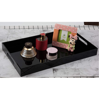 Plateau de présentation de stockage en plexiglas Table basse Plateau de tasse à vin Plateau de service en acrylique