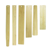Logo personnalisable marque-pages bureau et étudiant pour bricolage produits promotionnels d'entreprise marque-pages vierges en bambou naturel