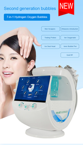 Máquina de Belleza Facial 7 en 1 con Hidrodermoabrasión, Oxígeno y Punta de Diamante, Color Azul Hielo, para Limpieza y Rejuvenecimiento de la Piel - Product Image 3