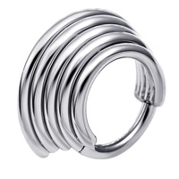 Eternal Metal ASTM F136 Titane segment articulé clicker anneau nez piercing bijoux