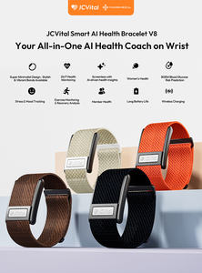 Pulseras Inteligentes JCVital V8 <span class=keywords><strong>para</strong></span> Adultos, ODM, Personalizadas, con Asesoramiento de Salud, Métricas de Salud Cardíaca 24/7, Fábrica Profesional en Dongguan - Product Image 2