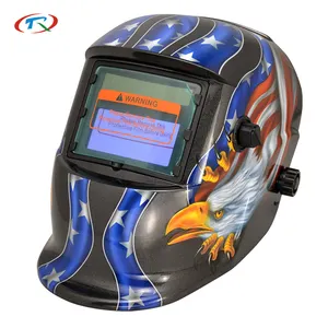 TRQ Solar PP custom design splash resistant adjustable range DIN9-13 auto darkening welding helmets