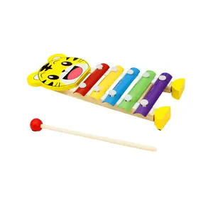 Xylophone Montessori con 8 tonos para niños, instrumento musical de percusión, juguete de madera