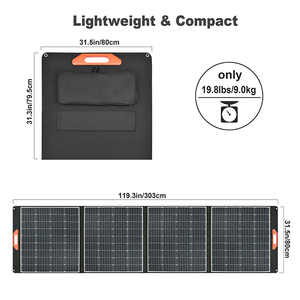 400W Portable Foldable Solar Kit High Power Monocrystalline for Large Power Station Camping Off-grid - Product Image 4