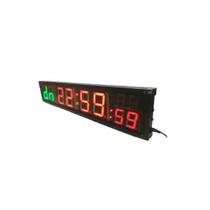 Honghao relógio de contagem de atividade digital, relógio eletrônico personalizado da projeção do tamanho led com temporizador portátil para academia
