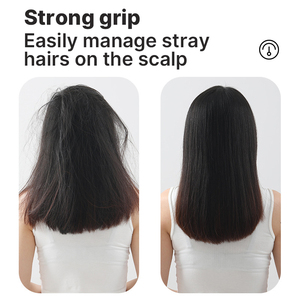 Peigne lisseur 2 en 1 à température LED PTC chaleur chaude <span class=keywords><strong>brosse</strong></span> lisse 2 en 1 peigne lisseur fer à friser - Product Image 4