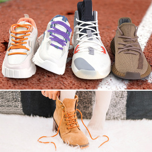 WEGOODZF sepatu bot atletik bulat tebal <span class=keywords><strong>4</strong></span> <span class=keywords><strong>mm</strong></span> <span class=keywords><strong>4</strong></span>/25 inci, tali sepatu Hiking untuk sepatu kets olahraga - Product Image 4