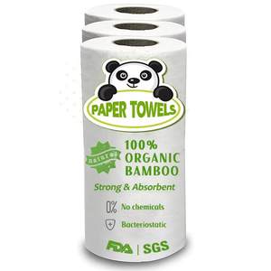 Serviettes de cuisine en <span class=keywords><strong>papier</strong></span> douces et résistantes de haute qualité, personnalisables en gros, 100% pulpe de bambou vierge, écologiques, gaufrées et emballées - Product Image 2