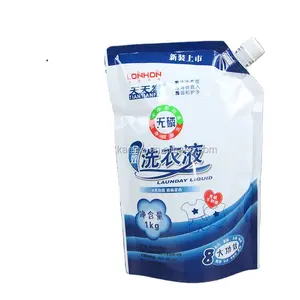 Sacchetti per imballaggio in polvere detergente in plastica laminata personalizzata sacchetti per imballaggio di ricarica per sacchetti di detersivo per bucato da 1KG