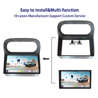 Meihua Cadre de Façade Autoradio Android 9 Pouces avec Logo Personnalisé, Accessoire Intérieur Facile d'Accès pour RENAULT TWINGO 2005-2013