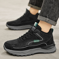 M9916-1 Nouvelles chaussures d'hiver pour hommes, doublées de polaire, chaudes, imperméables, antidérapantes, résistantes à l'usure, à semelle épaisse, chaussures de sport