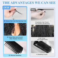 Offre de lots de mèches de cheveux humains bouclés de 10 à 30 pouces, 100% vierges, bruts, double épaisseur, qualité supérieure 15A, vente en gros