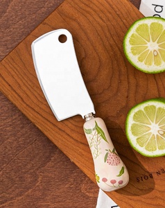 Panda verde cartone animato piccolo coltello quadrato formaggio cottura in ceramica acciaio inossidabile forchetta cucchiaio di frutta apribottiglie - Product Image 5