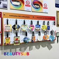 Étiquettes de bagages en MDF sublimables BEAUTYSUB, supports vierges pour impression par transfert thermique, cadeau promotionnel Longstar, étiquettes nominatives de voyage DIY