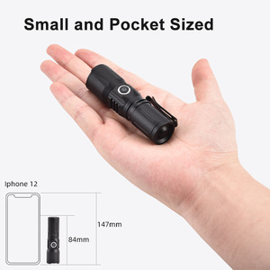 Xách Tay Mini Cường Độ Cao Torch Ánh Sáng Ngoài Trời Có Thể Sạc Lại Cắm Trại Làm Việc Ánh Sáng <span class=keywords><strong>LED</strong></span> Cap Clip Titan Hợp Kim Đèn Pin - Product Image 2