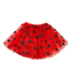 3 a 8 años Niña FIESTA DE Halloween abeja mariquita disfraz negro lunares tutú falda diadema máscara y guantes para chico Cosplay traje - Product Image 5