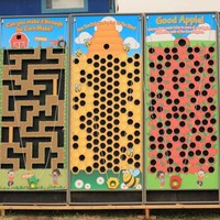 Doolhof-gekoelde indoor wandbalspel interactief balspel kermisattractie evenementen attracties amusementsmachine winkelcentrum metaal