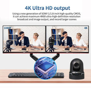 En iyi fiyat hızlı teslimat OEM 25X optik HDMI NDI IP 3G-SDI canlı akışı PTZ kamera kilise Video üretim okul etkinlikleri - Product Image 3