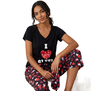 T-shirt en coton pour femme, motif léopard multicolore, sérigraphie thermique, manches courtes, respirant, imprimé sur le devant – Nouvelle collection très demandée - Product Image 1