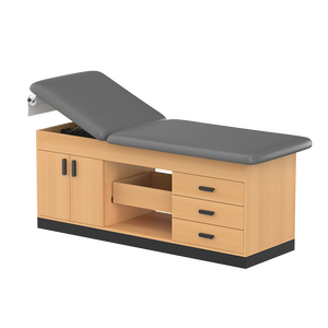 Meja Perawatan Medis Gaya Klinik dengan Kabinet, Meja Pemeriksaan, Tempat Tidur Pijat, Furnitur Rumah Sakit Mt Fixed Height dengan 4 Laci & 2 Pintu - Product Image 2