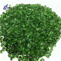 Livraison rapide, perles de verre décoratives de cour extérieure, réfléchissantes, colorées, écologiques, en verre recyclé, longue durée
