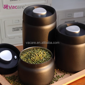 Vacare-Conteneur sous vide en acier inoxydable 304, stockage léger, bocal à café, conservation sous vide avec faible teneur en oxygène - Product Image 3