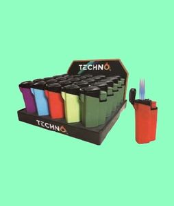 Encendedor de antorcha de tres fuegos recargable de Gas multifuncional a prueba de viento de moda de envío rápido al por mayor para barbacoa de Camping al aire libre - Product Image 6