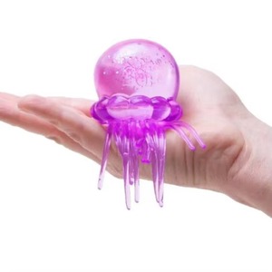 Juguete Sensorial de Silicona Elástica con Forma de Medusa, Relleno de Polvo Brillante, para Niños de 5 a 7 Años, Divertido y Aprietable - Product Image 5