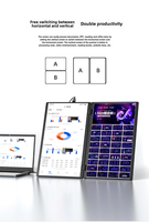 OEM/ODM untuk Notebook seluler 15.6 inci Tipe C Plug dan Play portabel lipat dapat diperluas Monitor game HD penuh