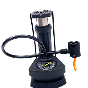 Bomba de Aire Portátil para Bicicletas de Carretera, Inflador de Neumáticos con Manómetro, Bomba de Aire Doméstica de Accionamiento con el Pie - Product Image 1