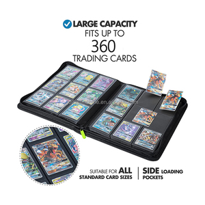Bán buôn 4 9 12 Pocket Top loader chất kết dính thẻ mtg TCG yugio kinh doanh cao cấp Bộ sưu tập thư mục Album Toploader chất kết dính - Product Image 2