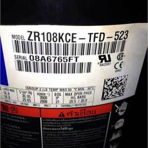 คอมเพรสเซอร์ทำความเย็น HYZL ZR108KCE TFD 523 สำหรับเครื่องปรับอากาศ ระบบทำความเย็นและความร้อน - Product Image 1